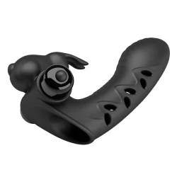 Pretty Love - Capa De Dedo Vibrador De Coelho Preto Vance