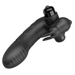 Pretty Love - Capa De Dedo Vibrador De Coelho Preto Vance