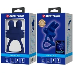 Pretty Love - Francisco Anel Vibrante Duplo Coelho Azul