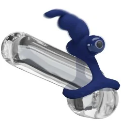 Pretty Love -  Luchito Anel Vibrante Duplo Coelho Azul