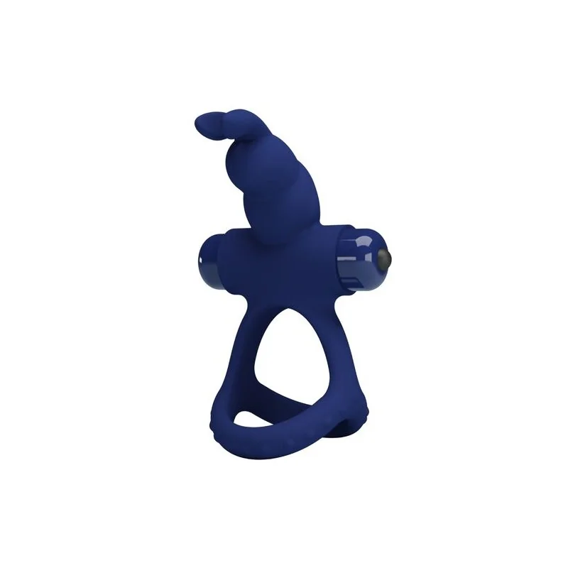 Pretty Love -  Luchito Anel Vibrante Duplo Coelho Azul