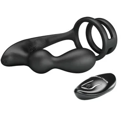 Pretty Love - Anel Para Penis Marshall Com Plug Anal Vibratório Com Controle Remoto