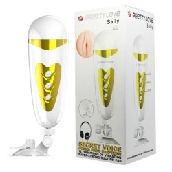 Pretty Love - Masturbador Masculino Com Vibrao E Som Sally