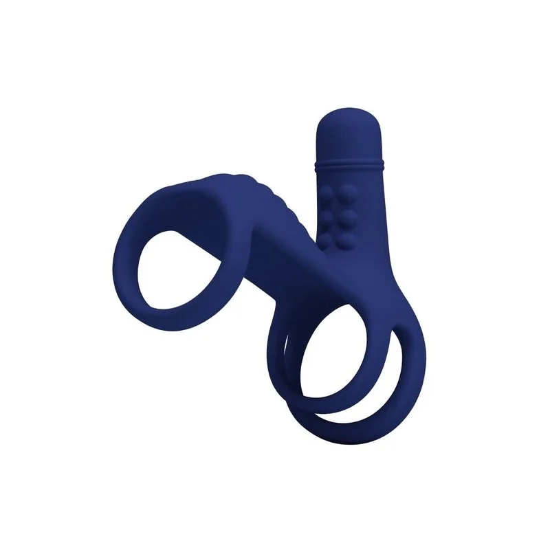 Pretty Love - Anel Vibrante Elish Com Extenso Azul