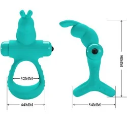 Pretty Love - Anel Vibrador Figgy Verde Coelho