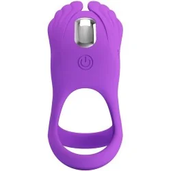 Pretty Love - Silas Anel Para Pênis Vibrante 7 Vibrações Silicone Roxo