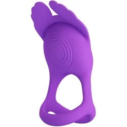 Pretty Love - Silas Anel Para Pênis Vibrante 7 Vibrações Silicone Roxo