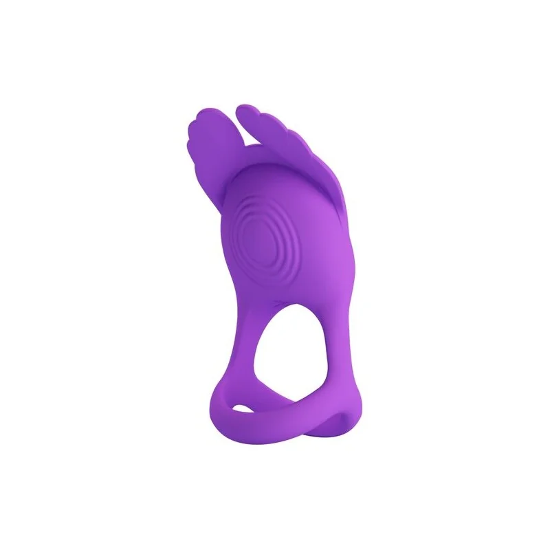 Pretty Love - Silas Anel Para Pênis Vibrante 7 Vibrações Silicone Roxo