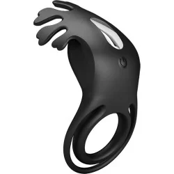 Pretty Love - Anel Vibrador Ruben 7 Vibrações Silicone Preto