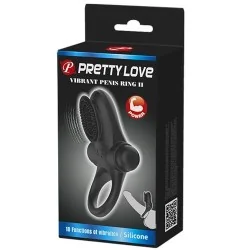 Pretty love - Anel Vibrador II Para O Pénis Preto