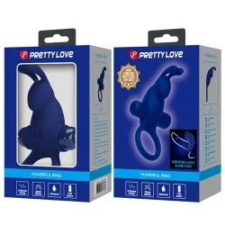 Pretty Love - Jiro Anel De Coelho Com Vibrao Azul