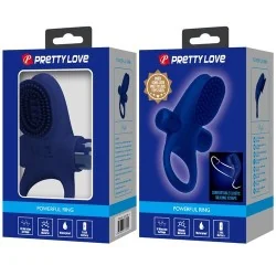 Pretty Love - Palle Anel Com Vibrao Azul