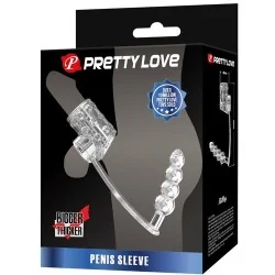 pretty Love - Manga Para Penis Com Plug Anal Transparente