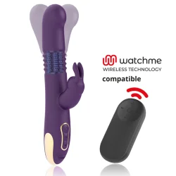 Treasure - Bastian Vibrador Rabbit Up & Down Rotador E Vibrador + Controlo Remoto Watchme