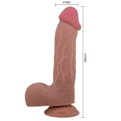 Pretty Love - Série Sliding Skin Dildo Realístico Com Ventosa Deslizante Pele De Controlo Remoto Carne 23,4 Cm