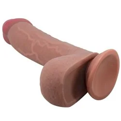 Pretty Love - Série Sliding Skin Dildo Realístico Com Ventosa Deslizante Pele De Controlo Remoto Carne 23,4 Cm