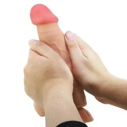 Pretty Love - Série Sliding Skin Dildo Realístico Com Ventosa Deslizante Pele Controlo Remoto Carne 21,8 Cm