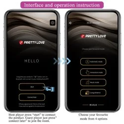 Pretty Love - Hector Vibrador Electroshock Por App Control Roxo