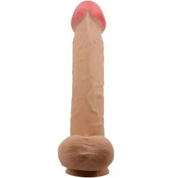 Pretty Love - Série Sliding Skin Dildo Realístico Com Ventosa Deslizante Pele Carne 26 Cm