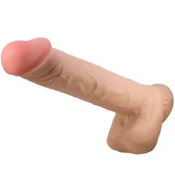 Pretty Love - Série Sliding Skin Dildo Realístico Com Ventosa Deslizante Pele Carne 26 Cm