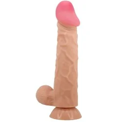 Pretty Love - Série Sliding Skin Dildo Realístico Com Ventosa Deslizante Pele 24 Cm