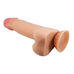 Pretty Love - Série Sliding Skin Dildo Realístico Com Ventosa Deslizante Pele 21,8 Cm