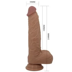 Pretty Love - Jonathan Silicone Dildo 3 Vibrações + 3 Medidas De Insero Controle Remoto 21 Cm