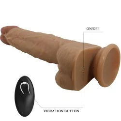 Pretty Love - Jonathan Silicone Dildo 3 Vibrações + 3 Medidas De Insero Controle Remoto 21 Cm
