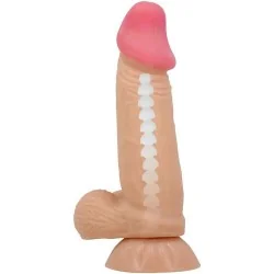 Pretty Love - Série Sliding Skin Dildo Realístico Com Ventosa Deslizante Pele 19,4 Cm
