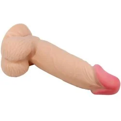 Pretty Love - Série Sliding Skin Dildo Realístico Com Ventosa Deslizante Pele 19,4 Cm