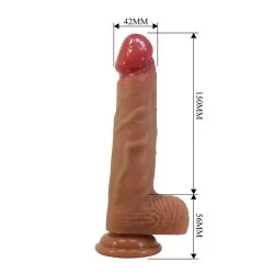 Pretty Love - Lisle Dildo Realista Com Ventosa 20,6 Cm -Ø- 4,2 Cm