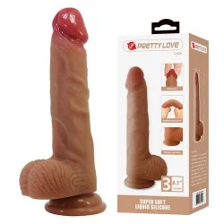 Pretty Love - Lisle Dildo Realista Com Ventosa 20,6 Cm -Ø- 4,2 Cm