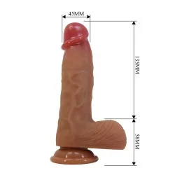 Pretty Love - Duvall Dildo Realista Com Ventosa 19,3 Cm -Ø- 4,5 Cm