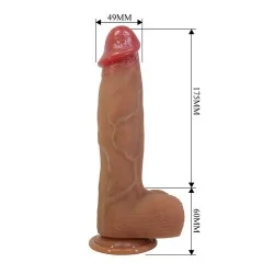 Pretty Love - Orton Dildo Realista Com Ventosa 23,5 Cm -Ø- 4,9 Cm