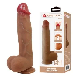 Pretty Love - Orton Dildo Realista Com Ventosa 23,5 Cm -Ø- 4,9 Cm