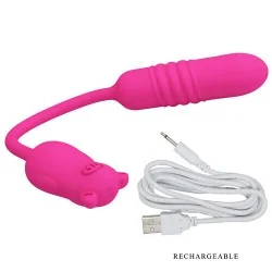 Pretty love - Nobikuma Bala Vibrante De Silicone Rosa