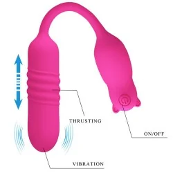 Pretty love - Nobikuma Bala Vibrante De Silicone Rosa