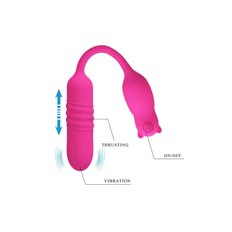 Pretty love - Nobikuma Bala Vibrante De Silicone Rosa