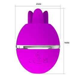 Pretty Love - Vibrador De Silicone Redondo Roxo Bola Gemini