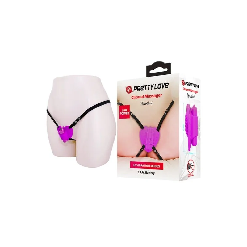 Pretty Love - Heartbeat Clitoris Massager 10 Modos De Vibrao Roxo