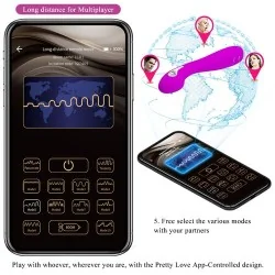 Pretty Love - Hector Vibrador Electroshock Por App Control Violeta
