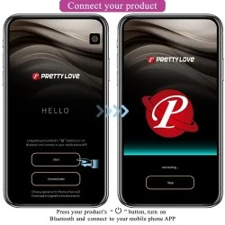 Pretty Love - Hector Vibrador Electroshock Por App Control Violeta