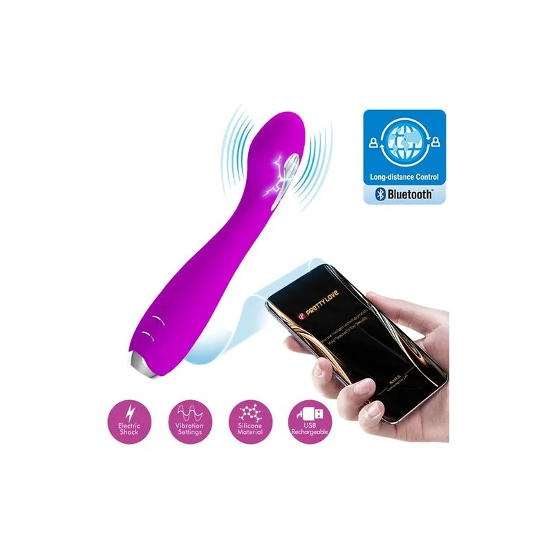 Pretty Love - Hector Vibrador Electroshock Por App Control Violeta