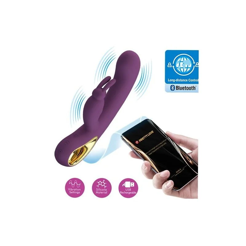 Pretty Love - Liam Vibrador Rabbit E Estimulador Do Ponto G Roxo