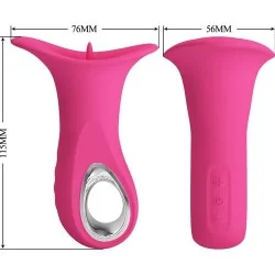 Pretty Love - Clyde Vibrador Oral Língua Vibrante 12 Vibrações Rosa