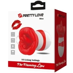 Pretty Love - Mina Estimulador De Língua Vermelho Claro