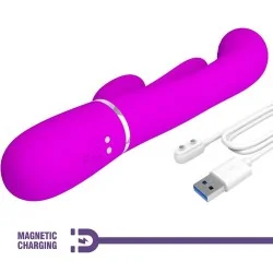 Pretty Love - Shania Triple Rabbit Vibrador Multifuncional Rosa