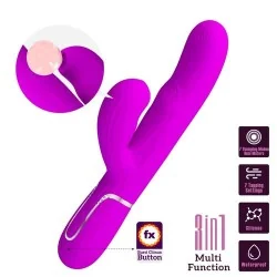 Pretty Love - Perlita Multifuncional 3 Em 1 Vibrador Ponto G Violeta