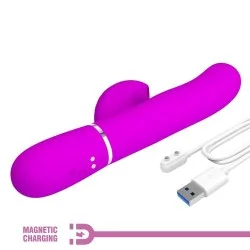 Pretty Love - Perlita Multifuncional 3 Em 1 Vibrador Ponto G Violeta