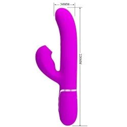 Pretty Love - Perlita Multifuncional 3 Em 1 Vibrador Ponto G Violeta